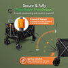 VonHaus Foldable Camping Trolley 200L Festival Cart Wagon on Wheels