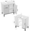 White Bathroom Under Sink Cabinet Basin Storage Cupboard Vanity Unit Eswsnahqjfs