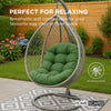 Hanging Egg Chair Cushion for Garden, Outdoor Swing Chair Seat Pad Cushion Round