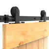 6.6FT/201cm Sliding Door Track Kit, CCJH Internal Barn Sliding Wood Doors Rail T