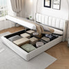 Upholstered Ottoman Storage Bed with Hydraulic Lift & Headboard, Super King Size