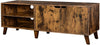 Industrial Rustic TV Cabinet Media Stand Unit w/ 2 Doors & 2 Adjustable Shelves
