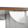 Rolling Kitchen Island Storage Trolley Cart Cabinet with 3 Drawers & Barn Doors