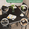 Dining Table Set with 2/4 Chairs, Modern Design for Kitchen, Home, Patio, Garden