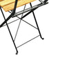 Folding Wooden Garden Bistro Set, 2 Seater Garden Furniture Set, Folding Bistro