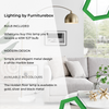 Furniturebox HOLDEN Tall Metal Floor Arc Standing Lamp Light (Including Bulb)
