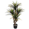 Artificial Palm Tree Realistic UV Resistant Outdoor Black 105cm (3ft) Premium UK