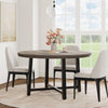 47In Round Dining Table,Kitchen Table for 4 to 6 People with Sturdy Metal Frame