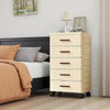 5-Tier Rolling Storage Cart with Drawers,Multi-Purpose Storage Cabinet for Toys