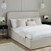 Dusk Ascot Natural Linen Look Fabric King Size Ottoman Storage Bed RRP £999