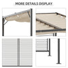 Pergola Patio Sun Shelter Grape Tent Retractable Canopy Refurbished