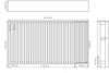 Radiator Cover White Modern Vertical Slat Shelves MDF Storage Cabinet Medium