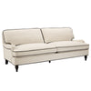 Dusk Hampshire Cream Linen & Black 3 Seater Sofa RRP £999
