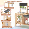 Mud Kitchen for Kids Outdoor Patio Wooden Pretend Play Kitchen with Sink