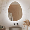 Illuminated Bathroom Mirror with LED Lights 3 colors Dimmable Demister Irregular