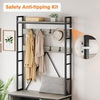 5in1 Coat Hall Tree Bench Coat Rack Shoe Storage Entryway Bench w/ Cubbies