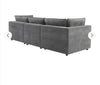 Dusk Boston 3 Seater Sofa In Grey Fabric RRP £999