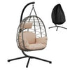 Rattan Egg Chair Swing Outdoor Garden Patio Hanging Wicker Hammock Pod Chair NEW