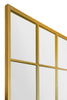 Extra Large Gold Window Garden Wall Mirror 69" X 43" 174 x 110cm MirrorOutlet