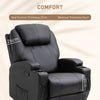 Faux Leather Electric 8-Point Vibration Massage Recliner Sofa Chair with Remote