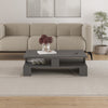 MANSU Modern Coffee Table with Open Storage Shelf – Rectangular Living Room Tabl
