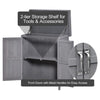 Garden Storage Tool Shed Cabinet Outdoor Wooden Box Shelves Organizer Cupboard