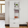 Kitchen Pantry Cupboard,Tall Storage Cabinet with 2 Doors 3 Shelves & 2 Lmvmmpop