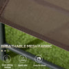 Folding Bistro Set Patio Chairs Coffee Table Balcony Garden Furniture Brown