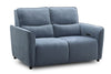 Nest Space Liva Ocean Blue Fabric 2 Seater Power Recliner Sofa RRP £2399
