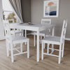 Solid Wooden Dining Table and 2 4 Chairs Set Home Kitchen Furniture