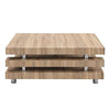 Borneo Wooden Coffee Table Square In Sanremo Oak