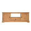 Country TV Unit Widescreen 2 Door 1 Drawer Media Solid Wood Pine Wooden Stand