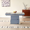 Elgin Extending Glass Top Gloss Coffee To Dining Table In Grey