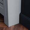Grey Radiator Cover Grill Shelf Cabinet MDF Wood Modern Traditional Furniture