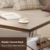Lift Top Coffee Table with Sliding Barn Door Hidden Storage Lifting Table Top