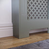 White Radiator Cover MDF Small Large Modern Wood Slat Grill Cabinet Furniture