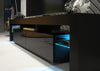 200cm TV Unit I Modern Cabinet TV Stand I Black High Gloss Doors I Free LED
