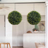 2Pcs Artificial Plant Topiary Ball,63CM Hanging Cedar Grass Ball for Garden