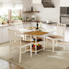 COSTWAY 120cm Modern Dining Table Square Kitchen Table