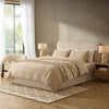 Dusk Ascot Cream Linen Look Fabric Double Ottoman Storage Bed RRP £599