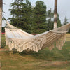 Boho Camping Hammock Outdoor Travel Double Person Hanging Hammock Rocking Bed UK