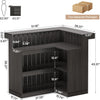 Black L-Shaped Home Unit, 4-Tier Corner Table For Home USE!
