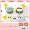 Corner Kitchen Playset Kids Pretend Play Kitchen-White