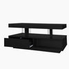 High Gloss RGB LED Coffee Table With Storage Drawer Wooden Living Room Furniture