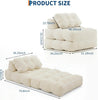 Folding Sofa Bed Single Convertible Sleeper Chair with Pillow Mattress Futon