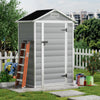 Plastic Outdoor Garden Shed Utility Tools Storage House W/ Window Ventilation UK