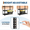5-Tier Shelving Unit, 72" Heavy Duty Steel Storage Rack, Adjustable Garage Shelf