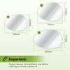 Bathroom Mirror with LED Lights Touch Dimmable Demister Irregular Wall Mounted