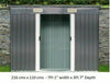 Metal Garden Shed 6 X 4, 8 X 4, 8 X 6, 10 X 8 Garden Storage WITH FREE BASE New