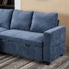 Reversible Sleeper Sectional Sofa Bed with Storage Pull-Out L Shape Chaise Couch